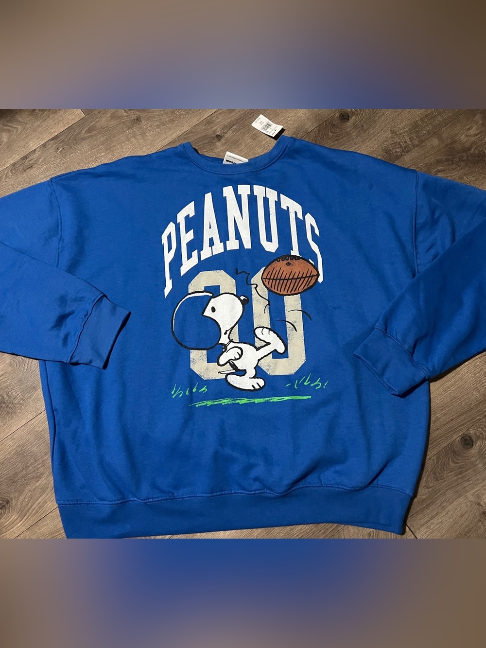 Peanuts Football Crew Sweatshirt Size 2XL New